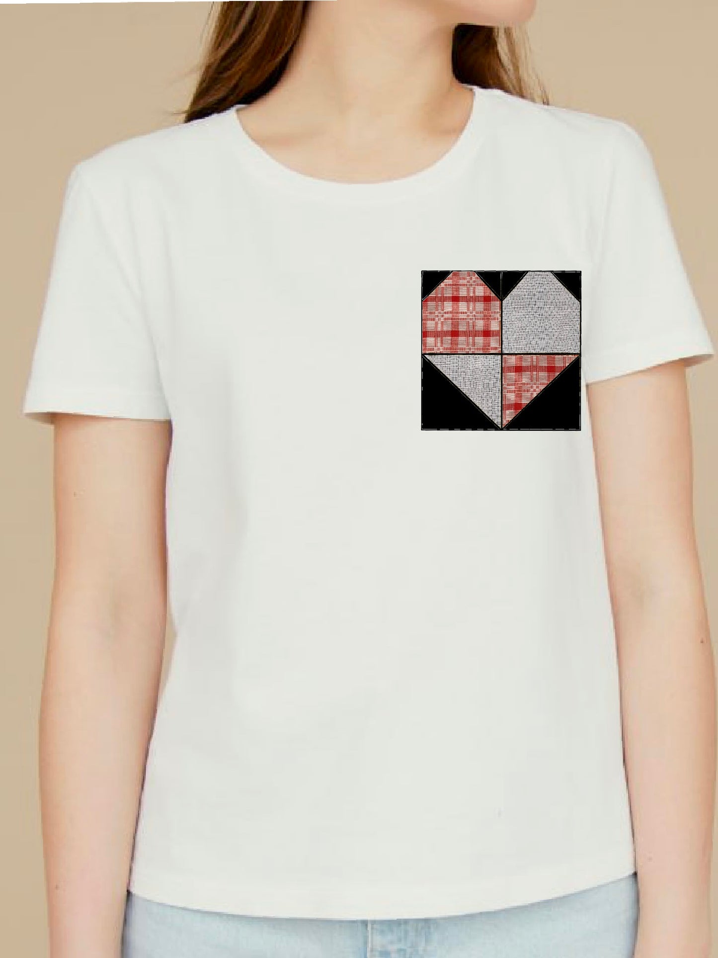 Kandama | Heart Patchwork Pocket on Shirt - Create your own!