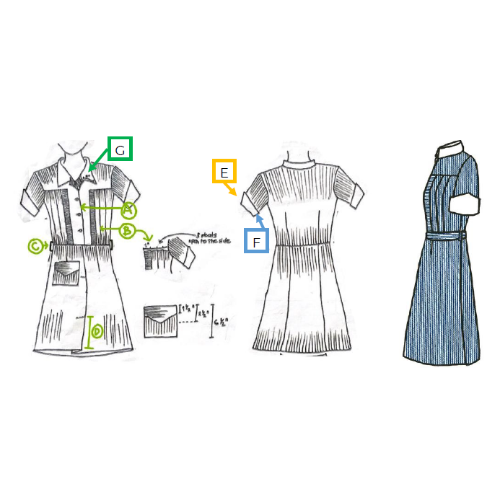 UPCN Dress - Basic Female Uniform (includes free belt)
